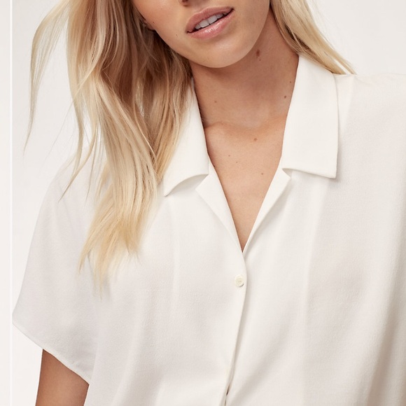 Aritzia Tie-Front Blouse - Picture 2 of 7